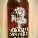 Oaked Arrogant Bastard Ale by Stone Brewing Company.